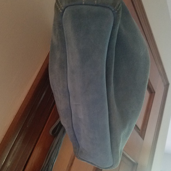 Coach denim blue soho suede bag - Picture 6 of 8